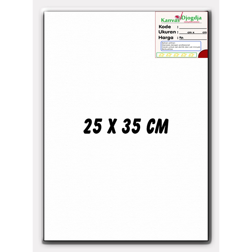 

Kanvas span standar ukuran 25 cm x 35 cm