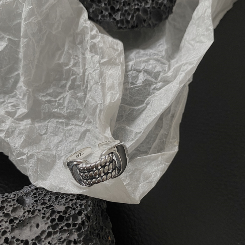 Cincin Model Kepang Gaya Korea Harajuku