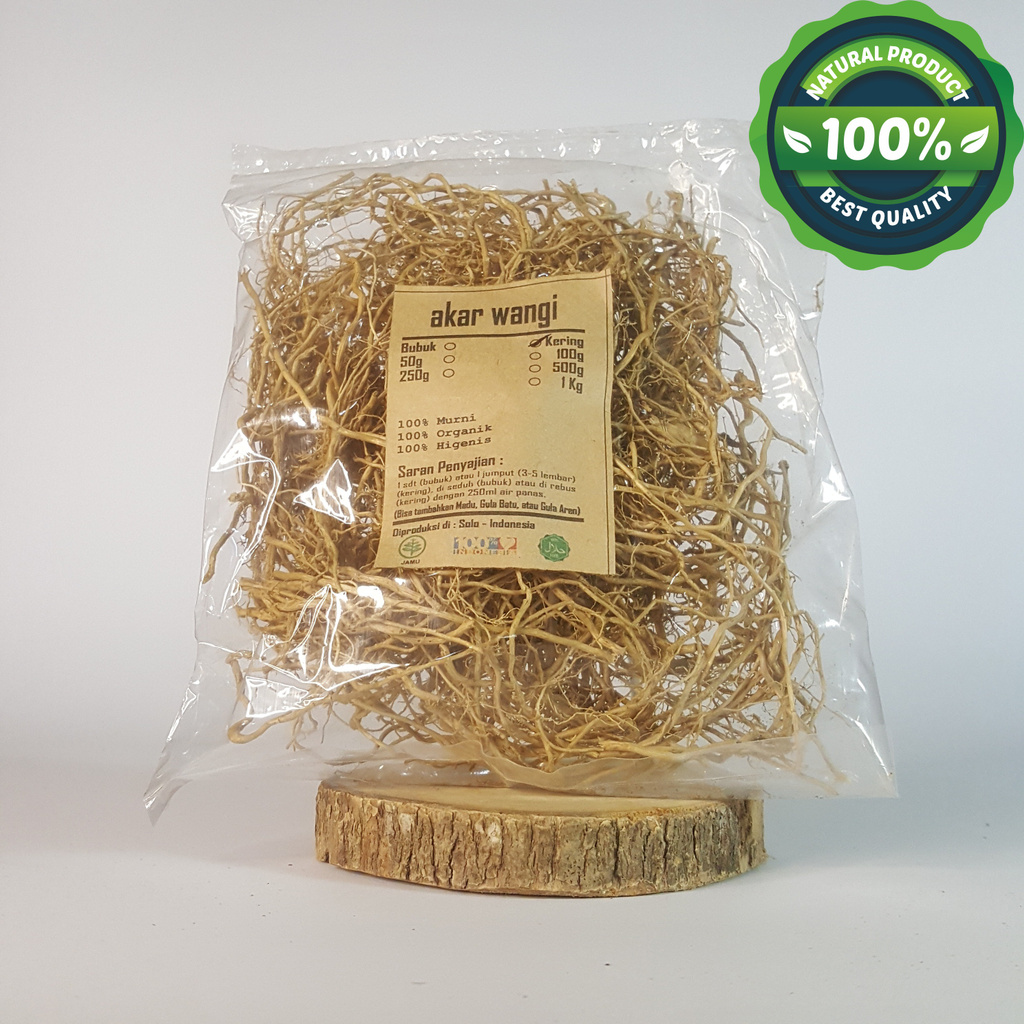 

AKAR WANGI KERING 1kg - Vetiveria zizanioide - MURNI - JSR - REM