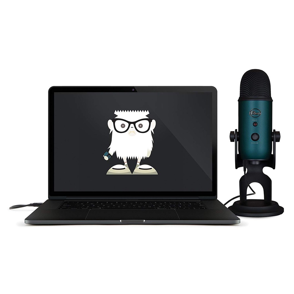 BLUE Microphones YETI USB Microphone - Black Teal Edition (New Color of Blue Yeti Microphones)