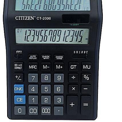 

Recomend KALKULATOR CITIZEN CT 2000 - 14 DIGIT - KALKULATOR DENGAN TAMPILAN 2 LAYAR - HIGHT QUALITY