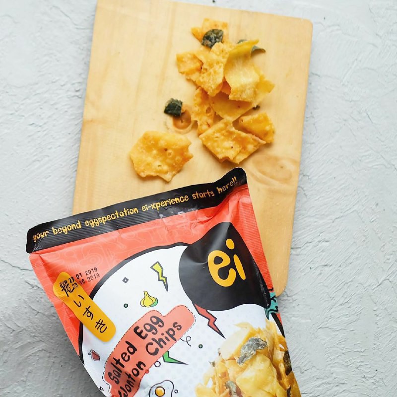 

Wonton Ei Salted Egg Keripik Kulit Pangsit Telur Asin