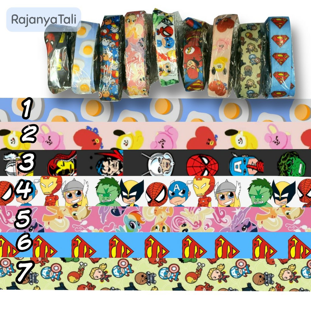 

LANYARD NAME TAG - TALI HP MOTIF AVENGER BT21 LITTLE PONY FULL PRINTING