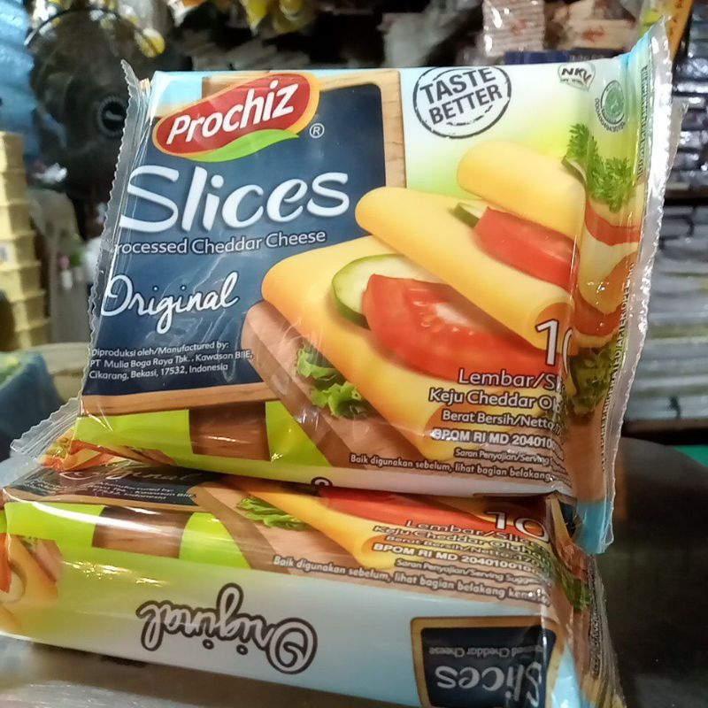 

Keju Prochiz Slice/Lembar (isi 10)