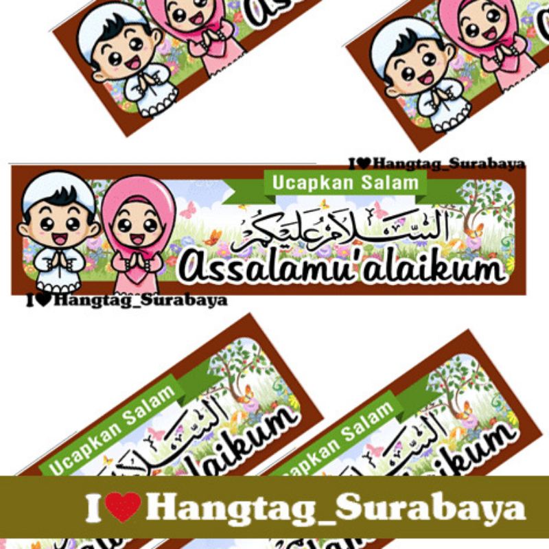 Jual Stiker Ucapkan Salam - Assalamualaikum | Shopee Indonesia