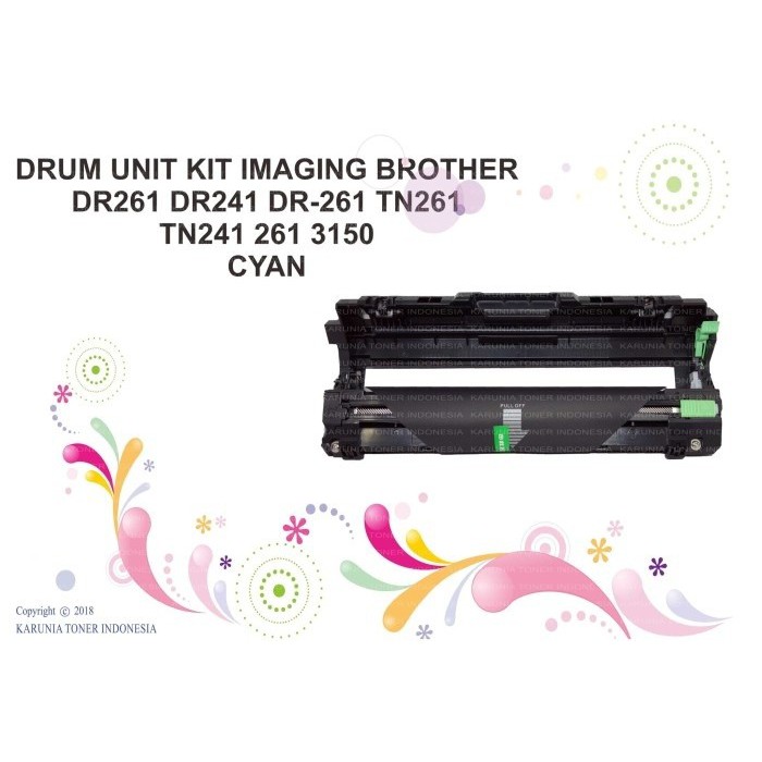 DRUM UNIT BR0TH3R DR261 DR241 DR-261 TN261 TN241 261 3150 C - Biru
