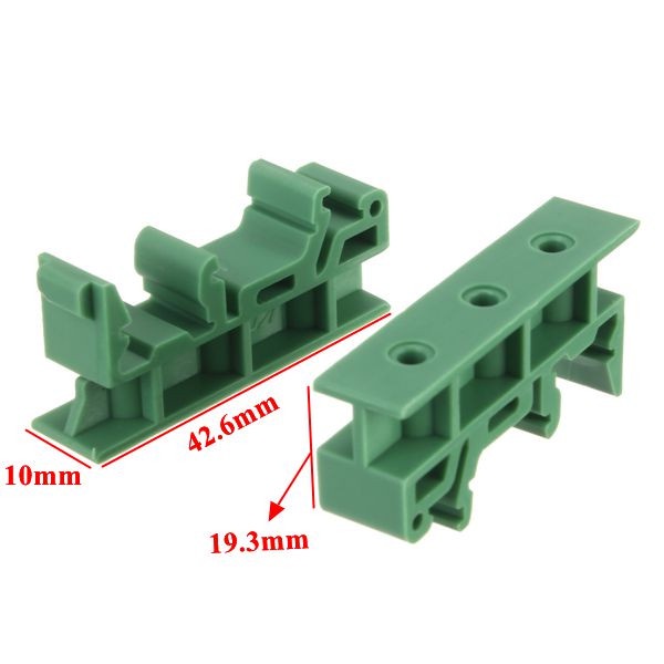 PCB Din Rail Mounting Adapter Circuit Board Bracket Holder Clips