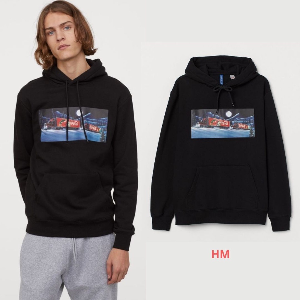 Divided HM Hoodie - Coca Cola Hoodie Pria Wanita Original Branded