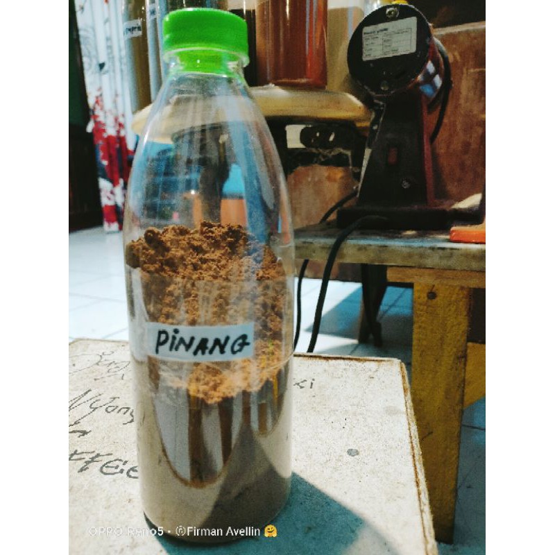 

Bubuk Buah Pinang Asli 200Gram Kemasan Botol Cantik