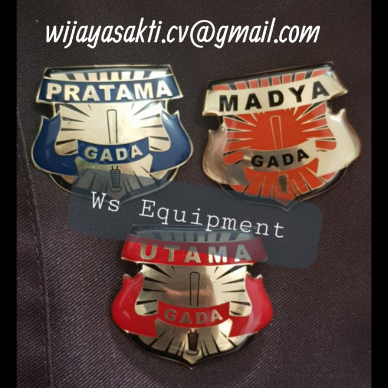 Pin Gada Pratama Satpam - Lencana Gada Pratama Security - Wing Satpam