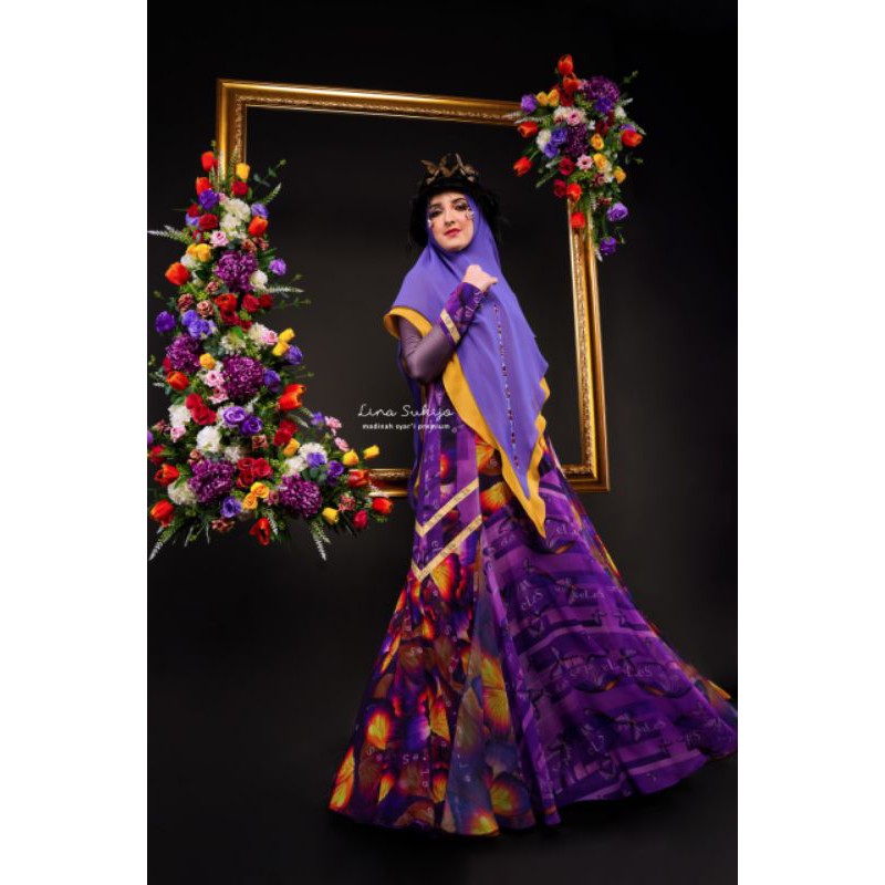 LINA SUKIJO/Marchia set by Lina Sukijo/Set syari/Syari modis/Syari elegant