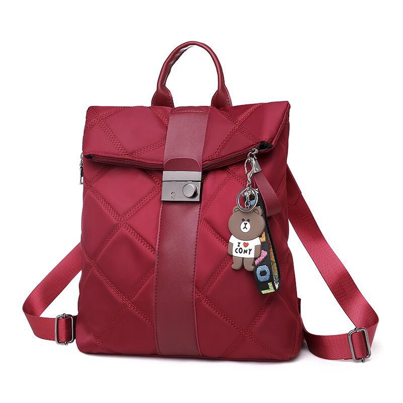 JK E7001 Y989 1KG MUAT 2PCS TAS RANSEL FASHION WANITA IMPORT BAG BACKPACK