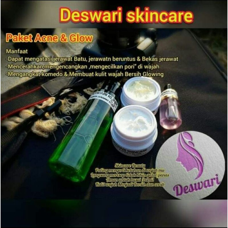 deswari skincare paket acne