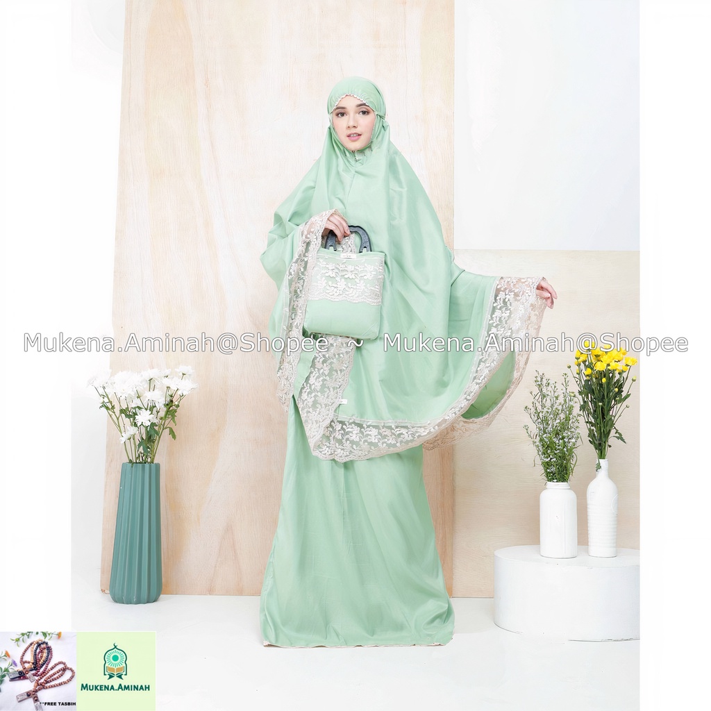 MUKENA DEWASA SELEENA ALMIRA SERIES RENDA MEWAH