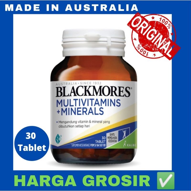 BLACKMORES MULTIVITAMINS + MINERALS - ISI 30 TABLET