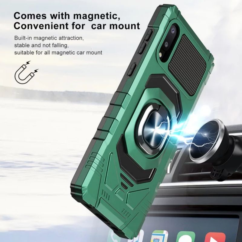 Hardcase overseas iphone XS max tpu + Hard magnet car bracket