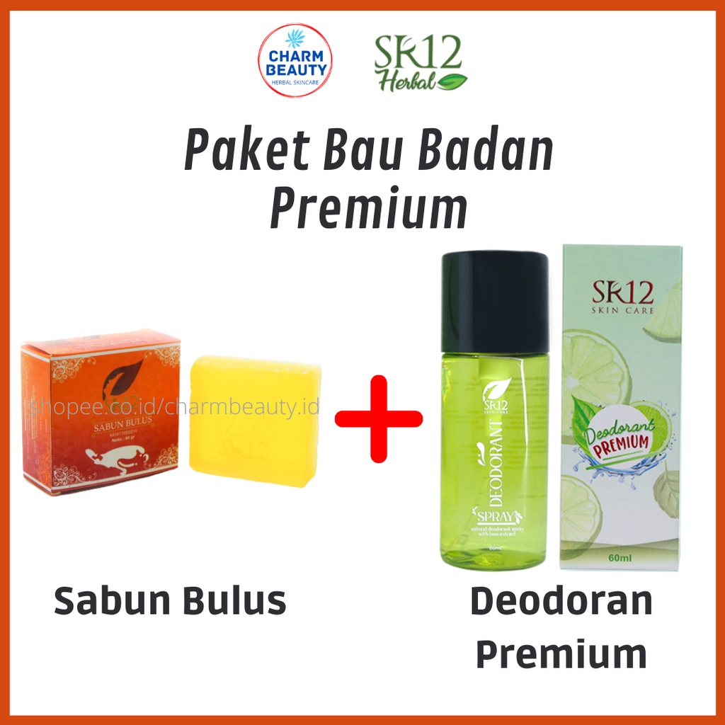 Deodorant Spray SR12 Paket Skincare Bpom Penghilang Bau Badan Ketiak Deodoran Spray Sabun Bulus SR12