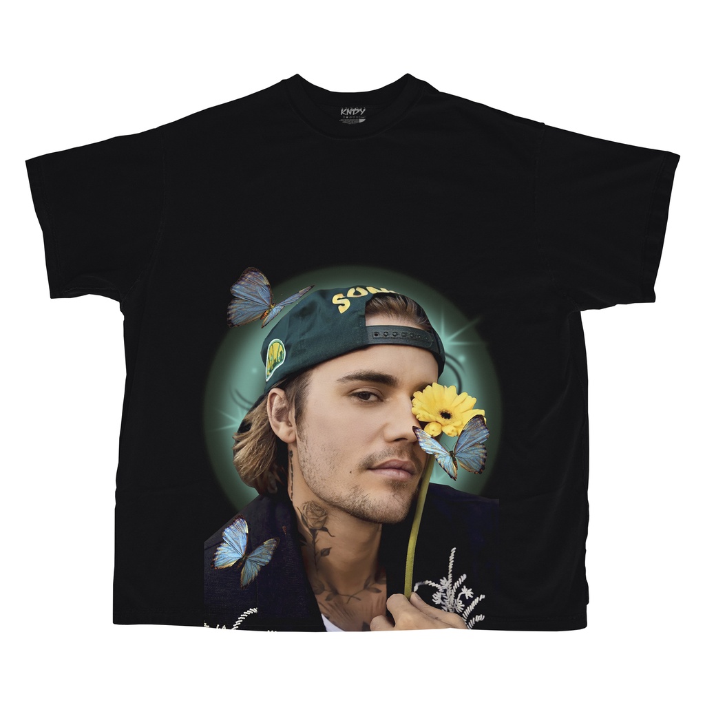 KNDY – JUSTIN BIEBER JUSTICE (BLACK/HITAM |24s|KAOS BAJU T SHIRT VINTAGE UNISEX)