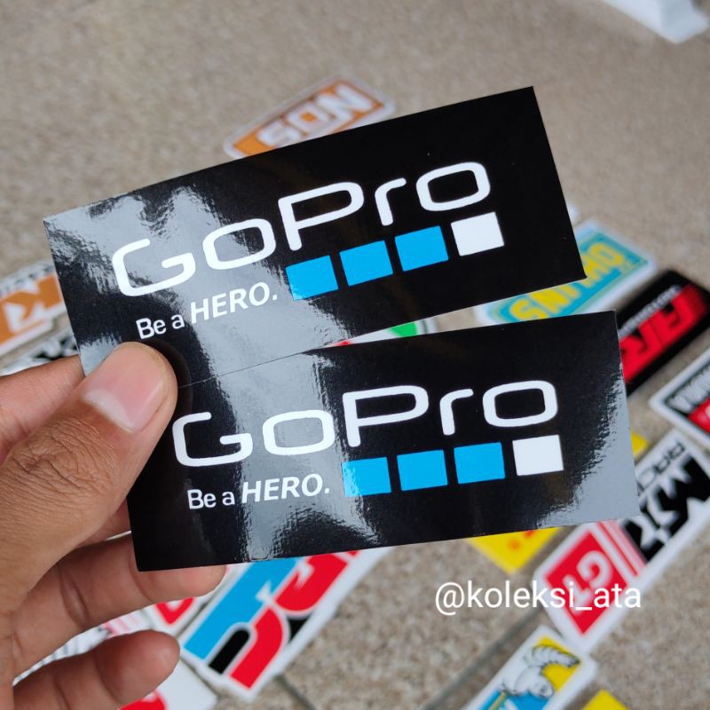 stiker go Pro mengkilap