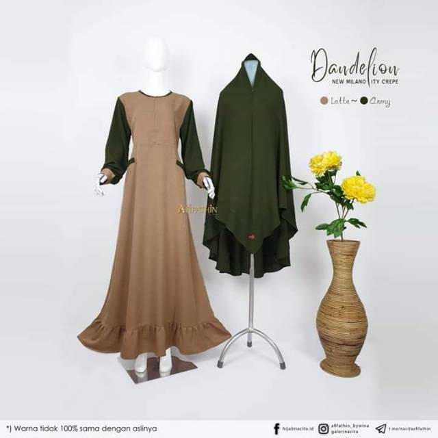 gamis set dandelion by afifatin