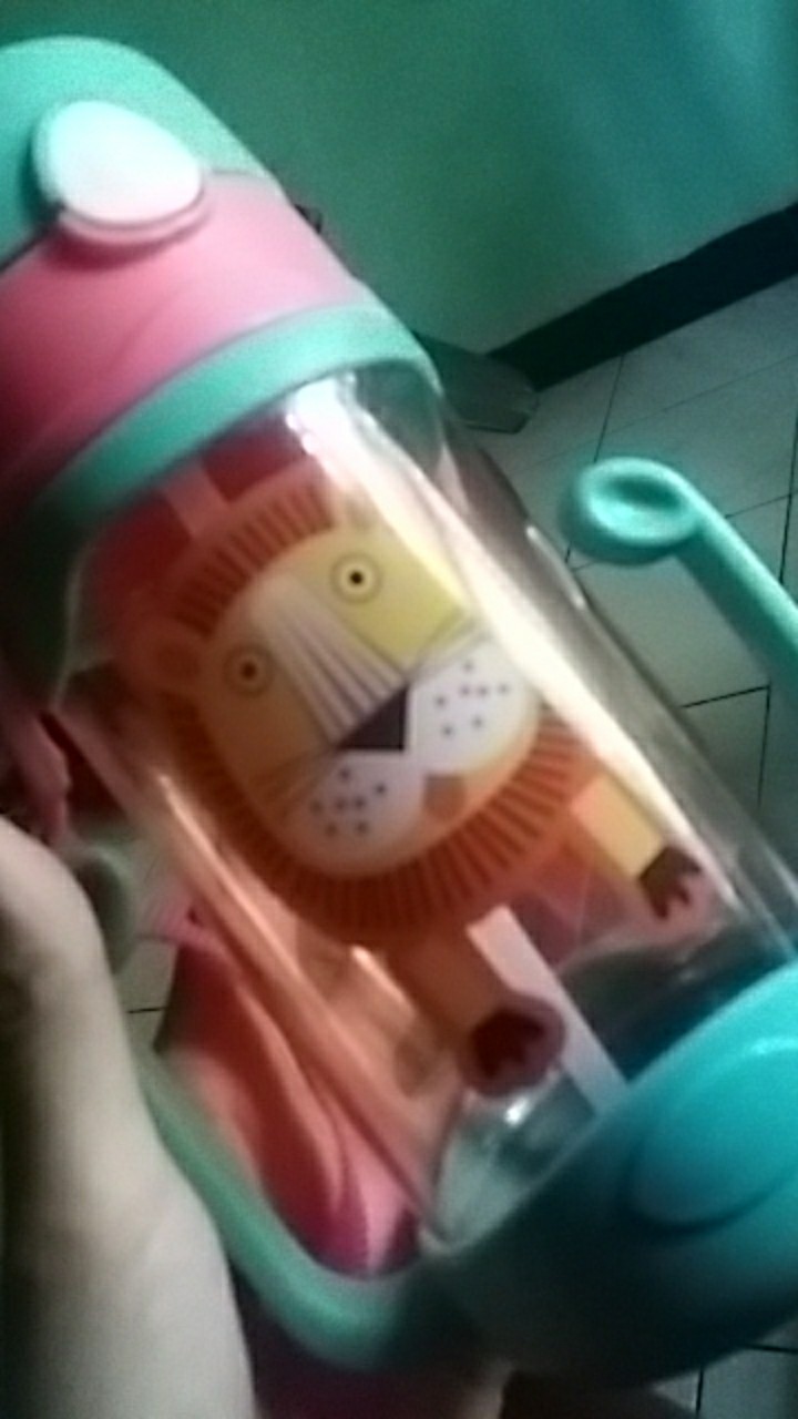 (garansi Kirim) Botol Minum Anak Gambar Singa Jerapah 400 Ml