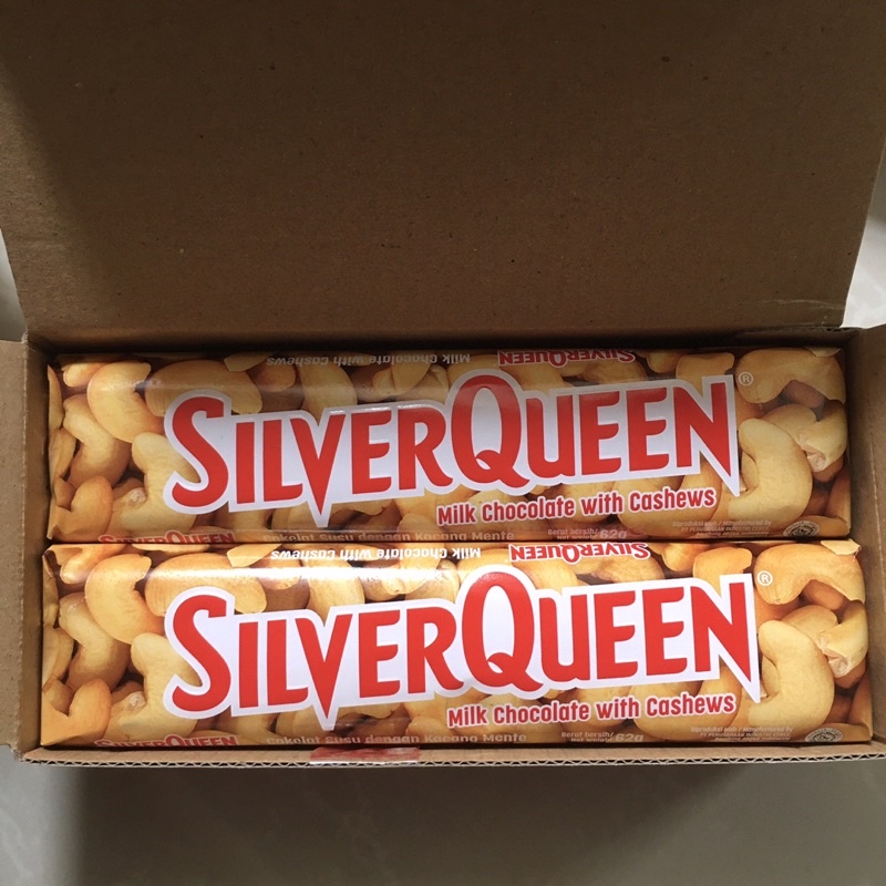 

COKLAT SILVERQUEEN/ COKLAT SILVERQUEEN 1 BOX/ COKLAT SILVER QUEEN 10 PCS