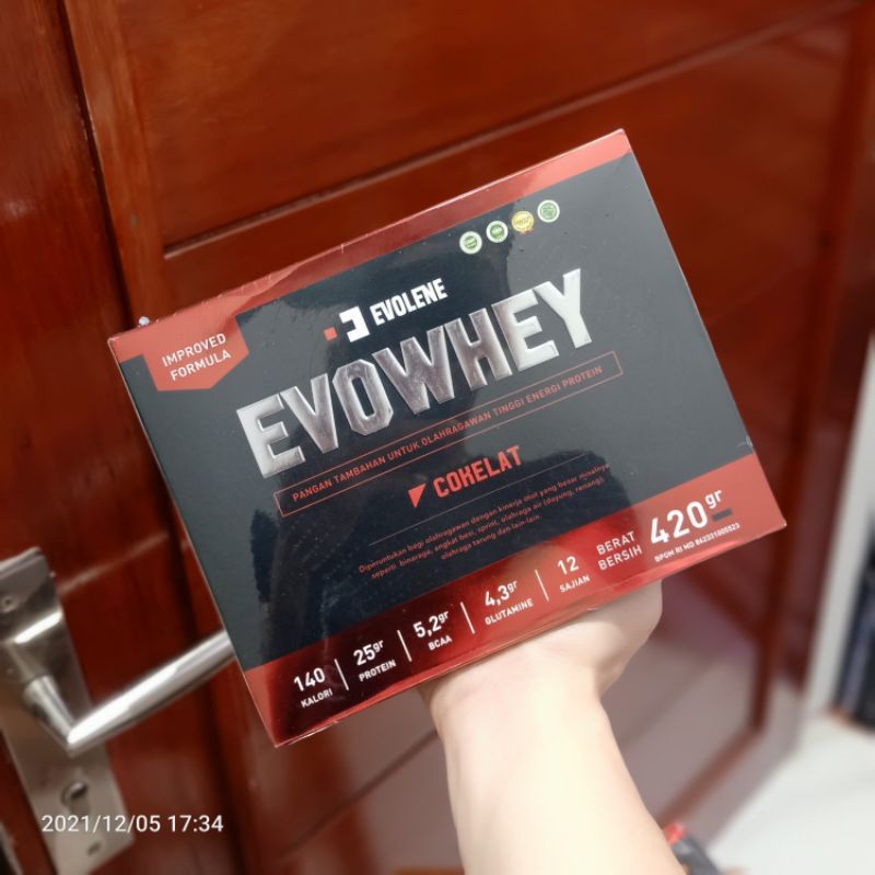 EVOLENE Whey Protein EVOWHEY | isi 12 sachet BPOM &amp; HALAL | bcaa gluthamine