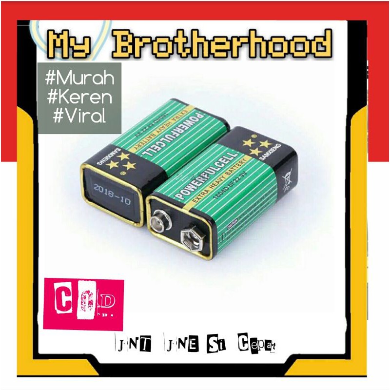 Battery 9V / Baterai Kotak 9V batre SQUARE