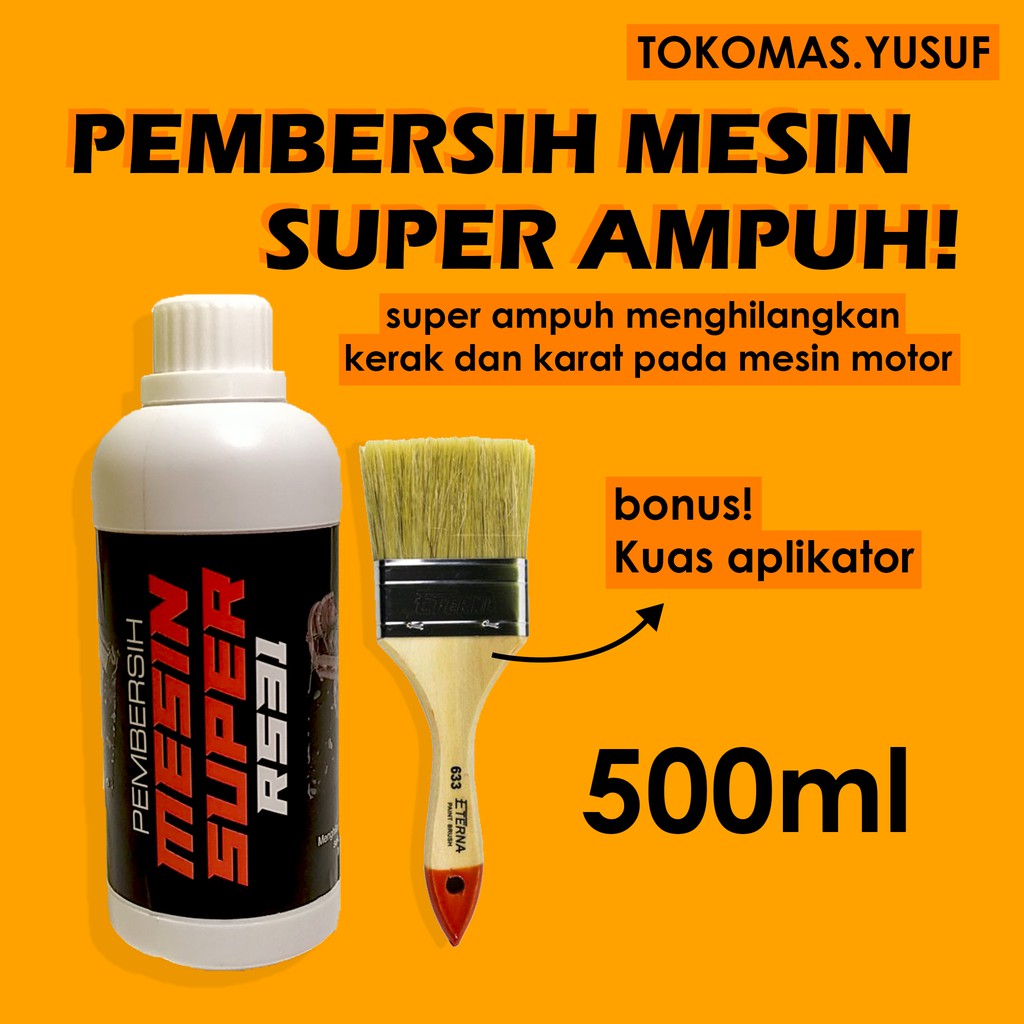 PEMBERSIH KERAK MESIN MOTOR MOBIL (ENGINE DEGREASER, CLEANER, PEMBERSIH KARAT, RUANG MESIN 500 ML.