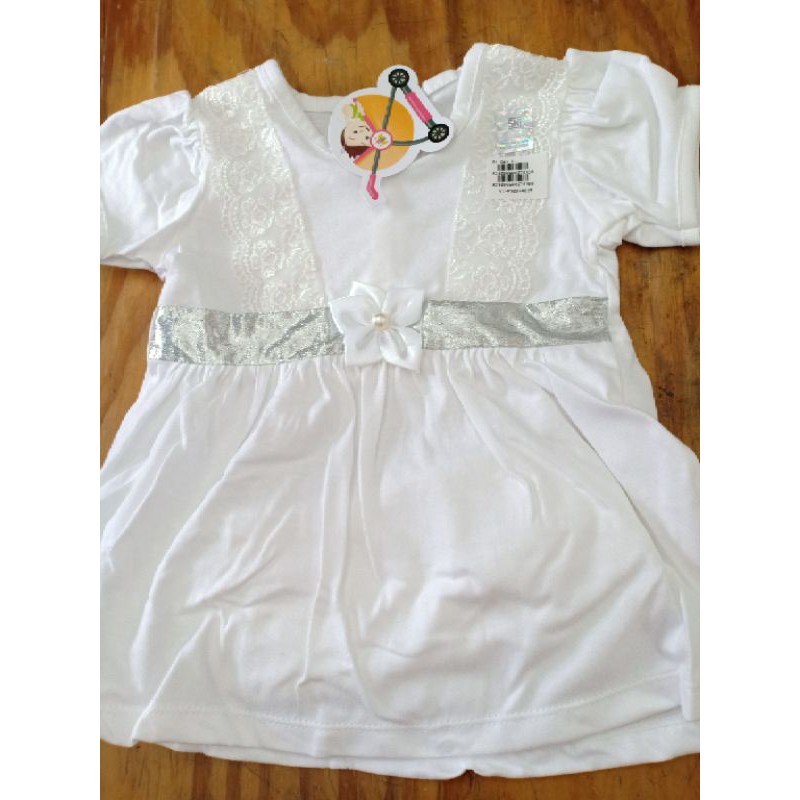 dress bayi/baju anak bayi/dress new born/topi bayi/booties/dress putih