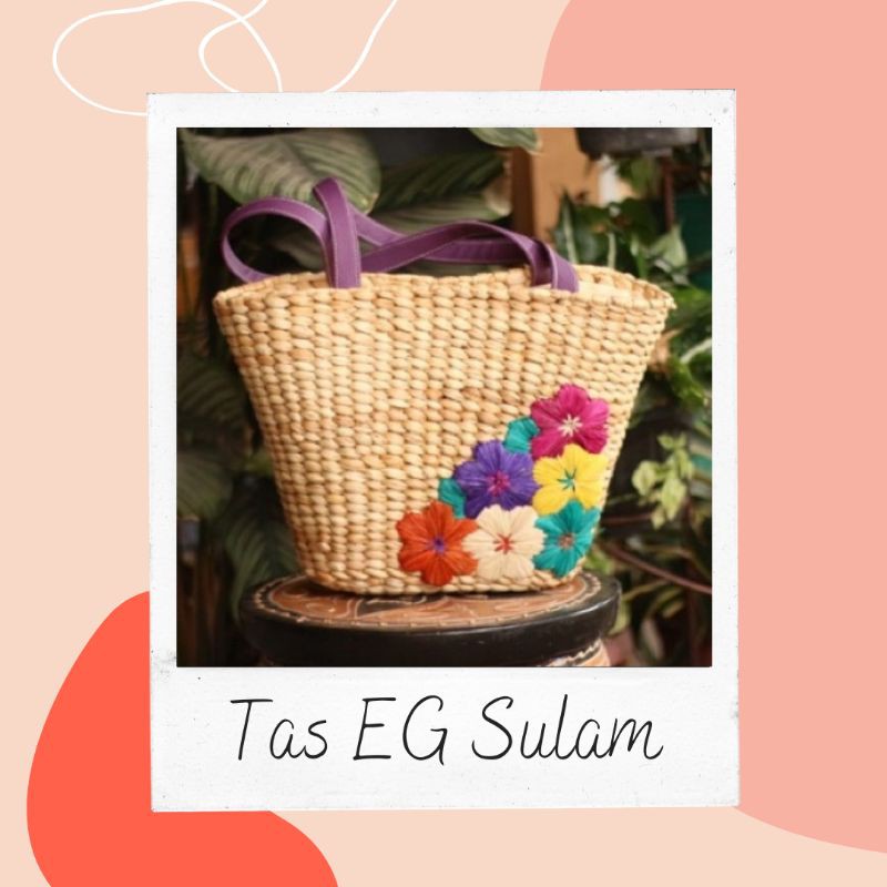 Tas Enceng Gondok Sulam