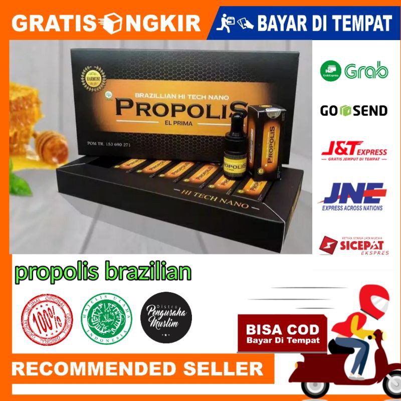 Propolis HiTech Nano Brazillian Harmoni Original Per Box berisi 7 botol  @6ml