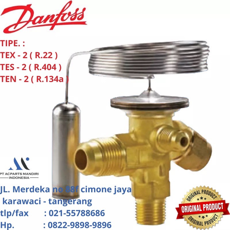 expansion valve danfoss TE 2 series ( TEX 2 / TEN 2 / TES 2 )