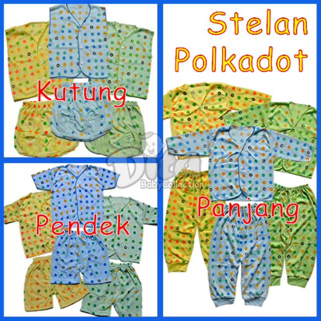 Baju Bayi SNI Newborn || Stelan Baju kutung || Stelan Baju Pendek || Stelan Baju Panjang