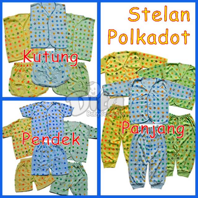 Baju Bayi SNI Newborn || Stelan Baju kutung || Stelan Baju Pendek || Stelan Baju Panjang