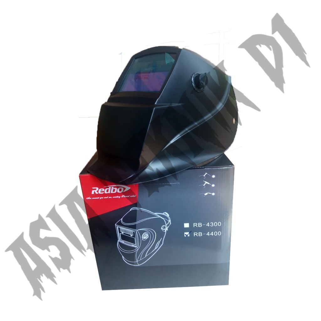 Helm Las Otomatis Topeng Las Auto Darkening Welding Helmet Redbo ORIGINAL