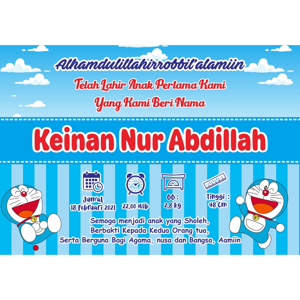 Poster Banner Nama Anak & Nama Bayi Lucu