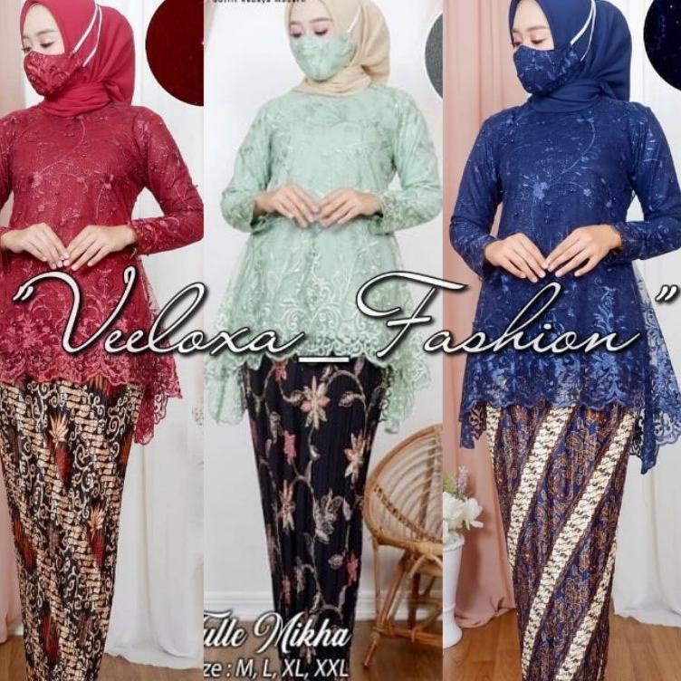 Tille Mikha > Setelan Kebaya Burkat / Kebaya Tunik / Kebaya Remaja / Kebaya Modern / Kebaya Selendan