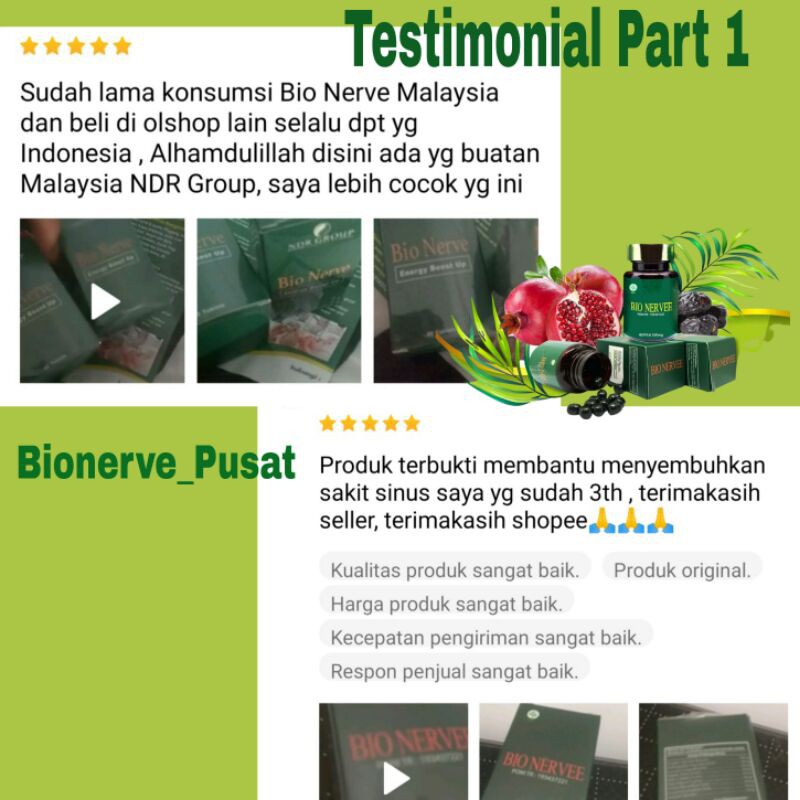 BIO NERVEE ORIGINAL BIONERVE MALAYSIA PIL AJAIB OBAT HERBAL SAKIT LUTUT SENDI TULANG BELAKANG KEBAS-4