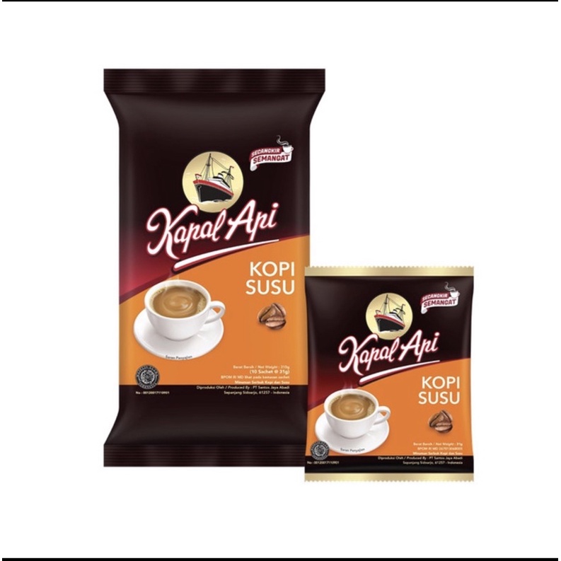 

Kopi Kapal Api Susu 31gr rencengan