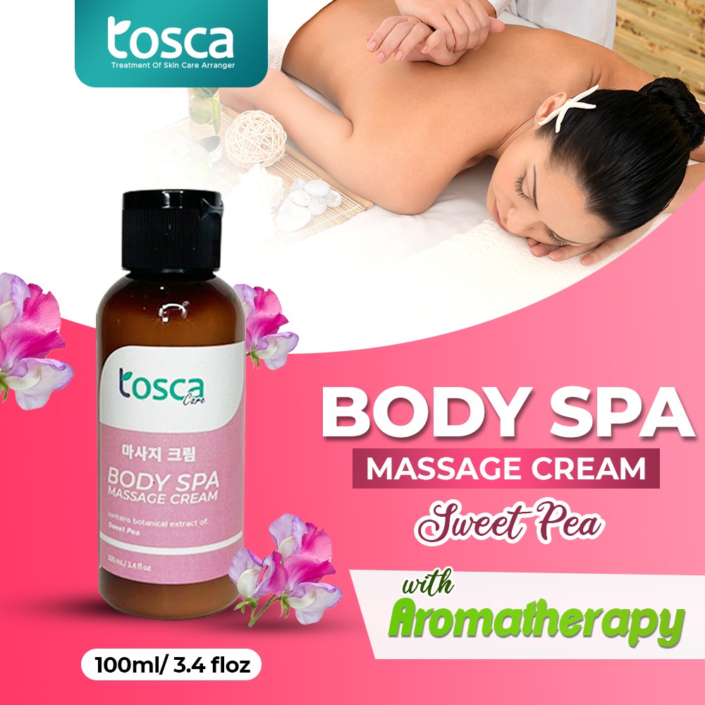 TOSCA Body Spa Massage Cream With Aromatherapy Krim Relaksasi Tubuh