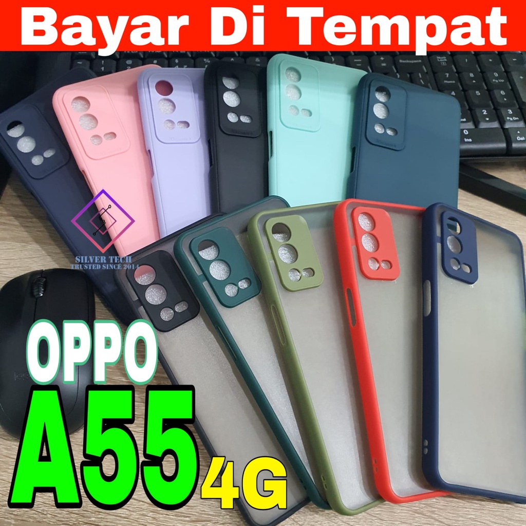 Silvertech Kesing OPPO A55 4G Softcase silikon kesing dan Accesories