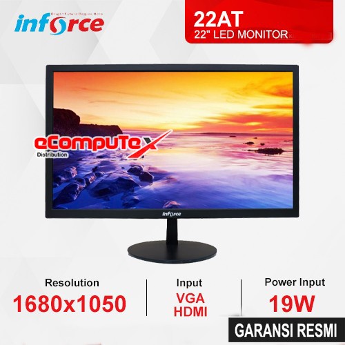 MONITOR INFORCE LED 22AT / 2200AT / 22 AT 22 INCH VGA + HDMI - GARANSI RESMI