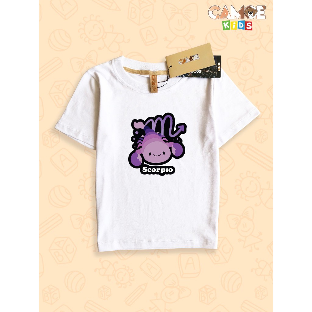 baju kaos anak kids premium desain zodiak bintang scorpio
