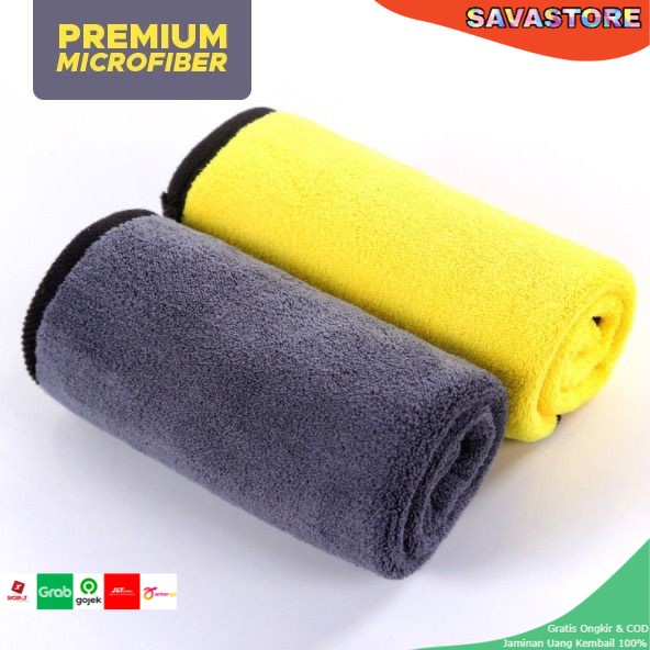 Kain Lap Microfiber Premium Tebal dan Berpori-pori Anti Goresan