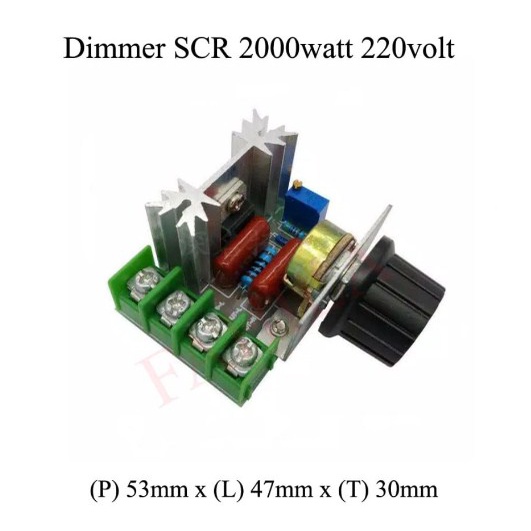 Dimmer SCR 2000W AC 220V Pengatur Kecepatan / Motor Speed Controller 220V AC