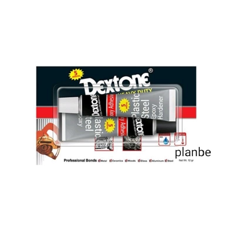 

DEXTONE PLASTIC STEEL EPOXY ADHESIVES 5 MENIT 12GR KECIL