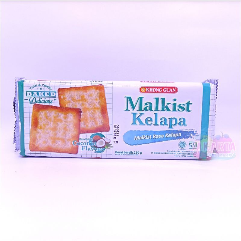 

(CRACKERS) KHONG GUAN MALKIST KELAPA 230G