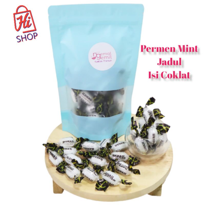 

Permen Hawaii Mint isi coklat Permen Jadul Hawaii Kualitas Premium