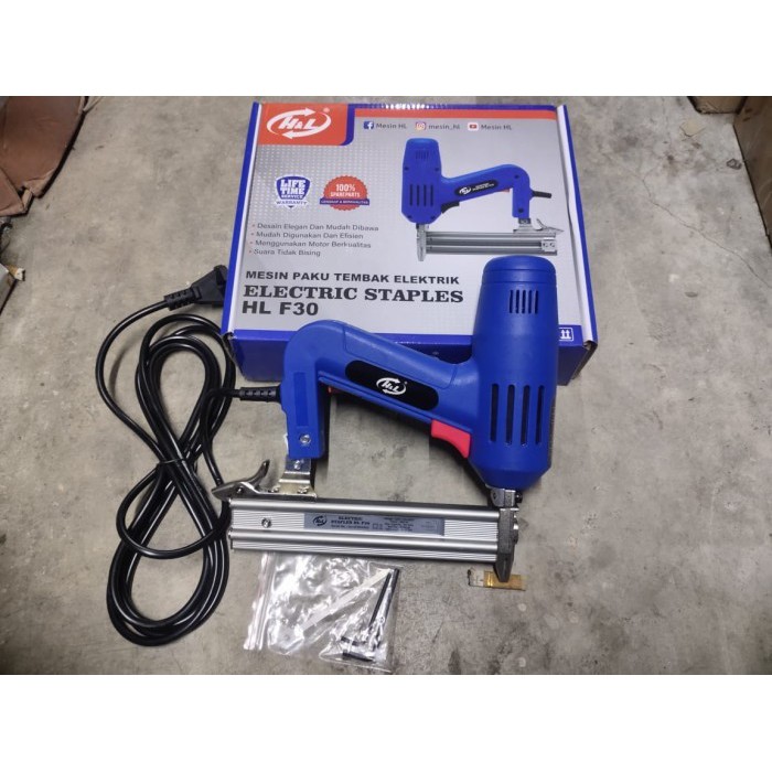 

H&L H & L HL F30 Staples Paku Tembak Elektrik Listrik Nailer Stapler
